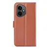 Phonesta Litchi Skin Book Wallet Case hoesje voor HONOR 400 - Bruin 2