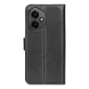 Phonesta Litchi Skin Book Wallet Case hoesje voor HONOR 400 - Zwart 2