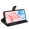 Phonesta Litchi Skin Book Wallet Case hoesje voor HONOR 400 - Zwart 4