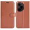 Phonesta Litchi Skin Book Wallet Case hoesje voor HONOR 400 Pro - Bruin