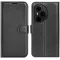 Phonesta Litchi Skin Book Wallet Case hoesje voor HONOR 400 Pro - Zwart
