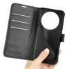 Phonesta Litchi Skin Book Wallet Case hoesje voor HONOR Magic8 Lite - Zwart 5