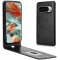 Phonesta Leather Vertical Flip Wallet Case hoesje voor Google Pixel 9 / 9 Pro - Zwart