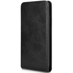 Phonesta Leather Vertical Flip Wallet Case hoesje voor OnePlus 13 - Zwart