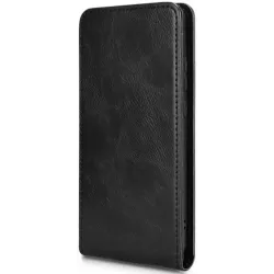 Phonesta Leather Vertical Flip Wallet Case hoesje voor HMD Pulse/Pulse Plus/Pulse Pro - Zwart