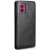 Phonesta Leather Vertical Flip Wallet Case hoesje voor Motorola Moto G55 - Zwart 2