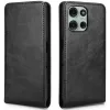 Phonesta Leather Vertical Flip Wallet Case hoesje voor Motorola Moto G75 - Zwart 5