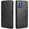 Phonesta Leather Vertical Flip Wallet Case hoesje voor Motorola Moto G45 / Moto G34 - Zwart 5