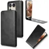 Phonesta Leather Vertical Flip Wallet Case hoesje voor Motorola Edge 50 Ultra - Zwart 2