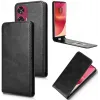 Phonesta Leather Vertical Flip Wallet Case hoesje voor Motorola Edge 50 Fusion - Zwart 2