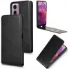 Phonesta Leather Vertical Flip Wallet Case hoesje voor Motorola Moto G04 / G04s / G24 / G24 Power / E14 - Zwart 2