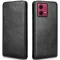 Phonesta Leather Vertical Flip Wallet Case hoesje voor Motorola Moto G84 - Zwart