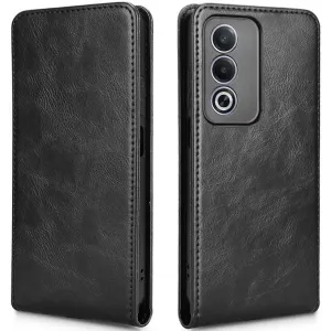 Phonesta Leather Vertical Flip Wallet Case hoesje voor Oppo A80 - Zwart