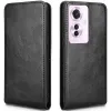 Phonesta Leather Vertical Flip Wallet Case hoesje voor Oppo Reno11 F 5G - Zwart