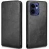 Phonesta Leather Vertical Flip Wallet Case hoesje voor Oppo Reno13 F 4G/5G / Reno13 FS 5G - Zwart
