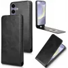 Phonesta Leather Vertical Flip Wallet Case hoesje voor Samsung Galaxy S25/S24 - Zwart 2