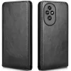 Phonesta Leather Vertical Flip Wallet Case hoesje voor HONOR 200 - Zwart