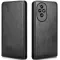 Phonesta Leather Vertical Flip Wallet Case hoesje voor HONOR 200 - Zwart