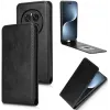 Phonesta Leather Vertical Flip Wallet Case hoesje voor HONOR Magic7 Pro - Zwart 2