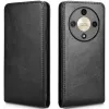 Phonesta Leather Vertical Flip Wallet Case hoesje voor HONOR Magic6 Lite - Zwart