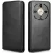 Phonesta Leather Vertical Flip Wallet Case hoesje voor HONOR Magic6 Lite - Zwart
