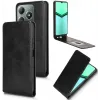 Phonesta Leather Vertical Flip Wallet Case hoesje voor Realme C63/C61 / Note 60 - Zwart 2