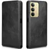 Phonesta Leather Vertical Flip Wallet Case hoesje voor Realme 14x / C75 - Zwart