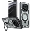 Phonesta MagLock Armor Back Cover hoesje met ring en MagSafe voor Xiaomi Redmi Note 14 Pro 4G/5G/14 Pro Plus / Xiaomi Poco X7 - Grijs