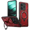 Phonesta MagLock Armor Back Cover hoesje met ring en MagSafe voor Xiaomi Redmi Note 14 5G - Rood