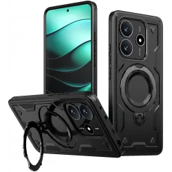 Phonesta MagLock Armor Back Cover hoesje met ring en MagSafe voor Xiaomi Redmi Note 14 5G - Zwart