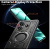 Phonesta MagLock Armor Back Cover hoesje met ring en MagSafe voor Xiaomi Redmi Note 14 5G - Zwart 5