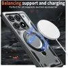 Phonesta MagLock Armor Back Cover hoesje met ring en MagSafe voor Xiaomi 14T - Grijs 3