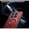 Phonesta MagLock Armor Back Cover hoesje met ring en MagSafe voor Xiaomi 14T - Rood 6