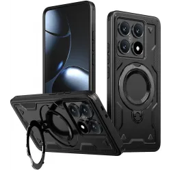 Phonesta MagLock Armor Back Cover hoesje met ring en MagSafe voor Xiaomi 14T - Zwart