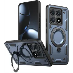 Phonesta MagLock Armor Back Cover hoesje met ring en MagSafe voor Xiaomi 14T Pro - Donkerblauw