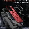 Phonesta MagLock Armor Back Cover hoesje met ring en MagSafe voor Xiaomi 14T Pro - Rood 5