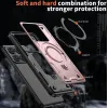 Phonesta MagLock Armor Back Cover hoesje met ring en MagSafe voor Xiaomi 14T Pro - Roségoud 5