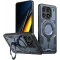 Phonesta MagLock Armor Back Cover hoesje met ring en MagSafe voor Xiaomi Poco X6 Pro - Donkerblauw
