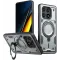 Phonesta MagLock Armor Back Cover hoesje met ring en MagSafe voor Xiaomi Poco X6 Pro - Grijs