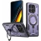 Phonesta MagLock Armor Back Cover hoesje met ring en MagSafe voor Xiaomi Poco X6 Pro - Paars