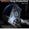 Phonesta MagLock Armor Back Cover hoesje met ring en MagSafe voor Samsung Galaxy S25 Ultra - Donkerblauw 4