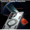 Phonesta MagLock Armor Back Cover hoesje met ring en MagSafe voor Samsung Galaxy S25 Ultra - Grijs 6
