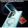 Phonesta MagLock Armor Back Cover hoesje met ring en MagSafe voor Samsung Galaxy S25 Ultra - Lichtblauw 6