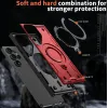 Phonesta MagLock Armor Back Cover hoesje met ring en MagSafe voor Samsung Galaxy S25 Ultra - Rood 5