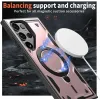 Phonesta MagLock Armor Back Cover hoesje met ring en MagSafe voor Samsung Galaxy S25 Ultra - Roségoud 3