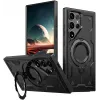 Phonesta MagLock Armor Back Cover hoesje met ring en MagSafe voor Samsung Galaxy S25 Ultra - Zwart