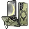 Phonesta MagLock Armor Back Cover hoesje met ring en MagSafe voor Samsung Galaxy S25/S24 - Groen