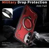 Phonesta MagLock Armor Back Cover hoesje met ring en MagSafe voor Samsung Galaxy S25/S24 - Rood 4