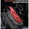 Phonesta MagLock Armor Back Cover hoesje met ring en MagSafe voor Samsung Galaxy S25/S24 - Rood 5