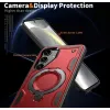 Phonesta MagLock Armor Back Cover hoesje met ring en MagSafe voor Samsung Galaxy S25/S24 - Rood 6